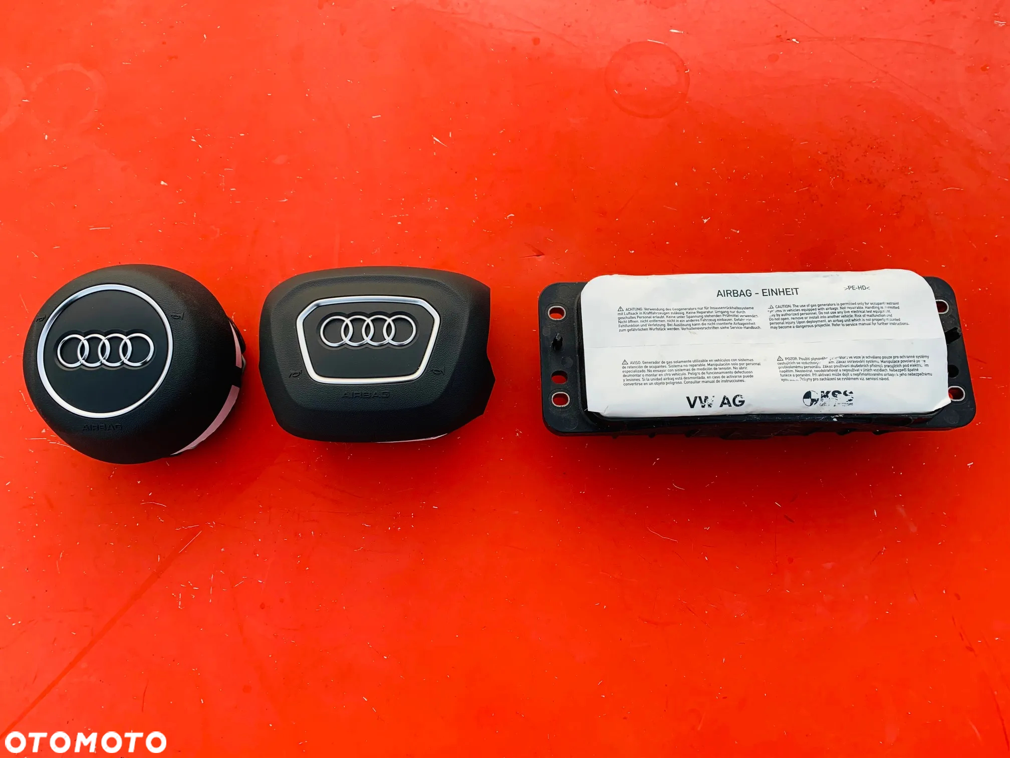 AUDI A1 82A A3 S3 RS3 S-LINE 8Y AIRBAG AIR BAG SRS PODUSZKA POWIETRZNA KIEROWCY demontaż oryginał OKAZJA SPRAWDŹ Raz2 !!! - 7