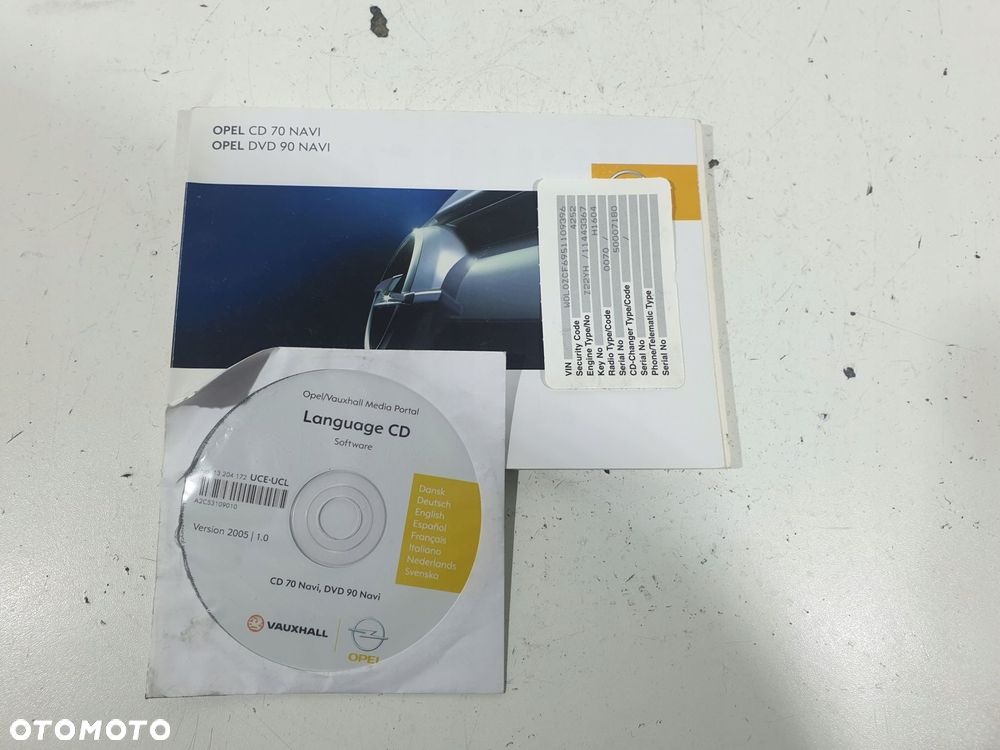 radio cd70 13188477 opel vectra c signum kod eu - 11