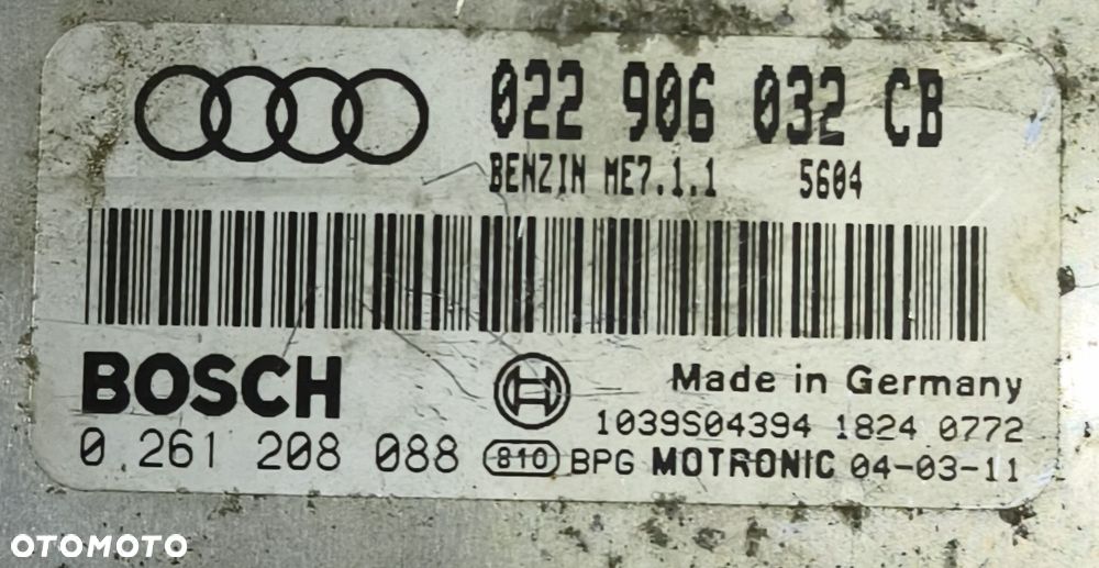 AUDI A3 8P 04r 3.2 FSI KOMPUTER STEROWNIK SILNIKA 022906032CB - 2