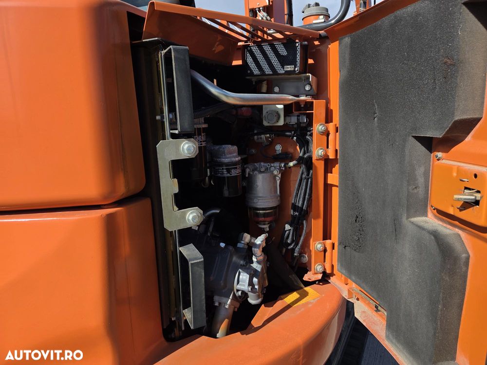 Hitachi ZX85, 2022, 3.177h, LAMA NIVELARE, senile CAUCIUC NOI, CUPLA RAPIDA HIDRAULICA+3 cupe noi, adanc sapare 5m, latimie 2,2m, inst picon pe brate, inst rotire pe brate, Aer condi, Antifurt, Computer in lb romana, leasing 4 ani-PROMOTIE 62.900 EUR+Tva - 25