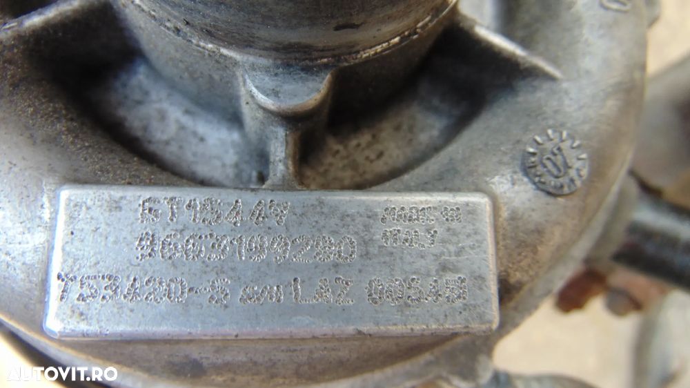 Turbina Ford Focus 2/Pegeuot/Citroen 1.6 TDCI 109 CP an 2008-2011 cod 9663199280 - 7
