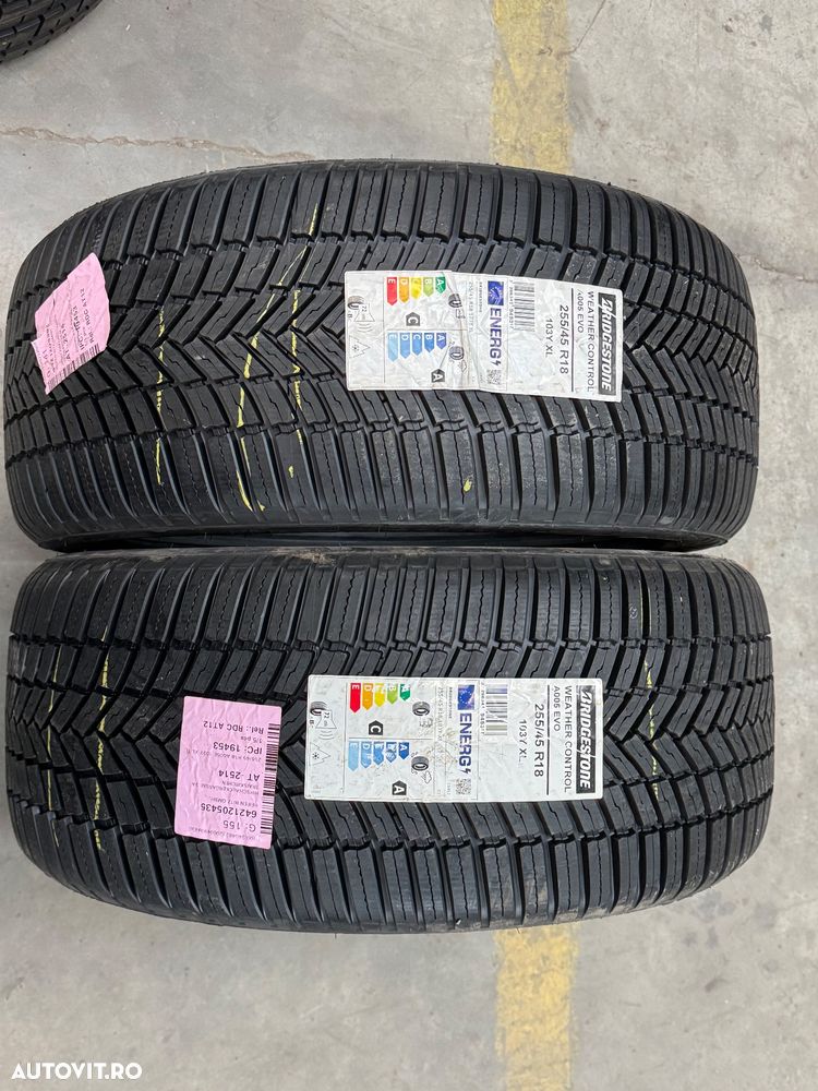 Vând 2 anvelope 255/45/18 bridgestone allseason noi - 1