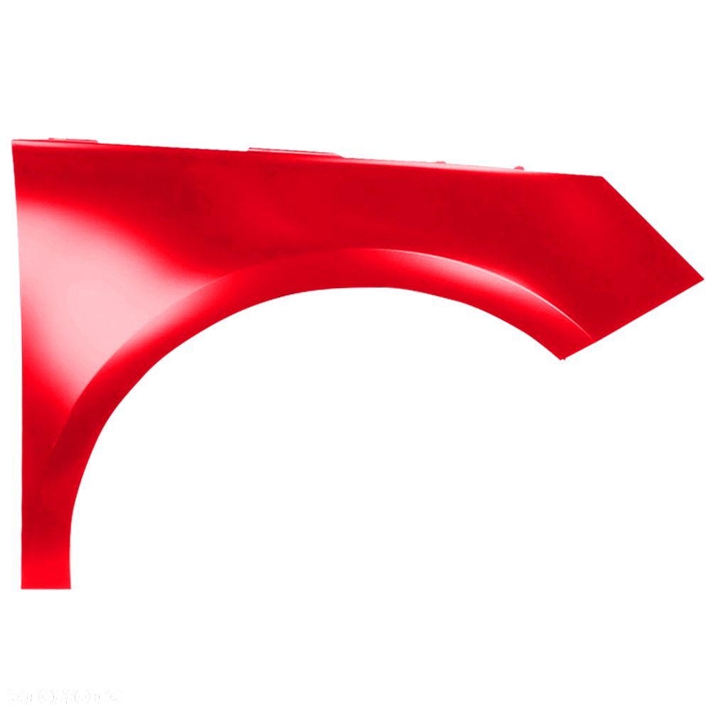 BLU Błotnik Audi A1 8X LZ3M prawy czerwony 2010-2018 przód ocynk MisanoRot - 2