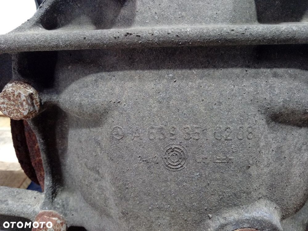 MERCEDES VITO W639 2.2 CDI MOST TYŁ TYLNY DYFER 3.455 A6393510105 - 7