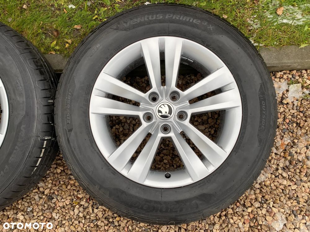 Skoda Kodiaq Karoq Kamiq Alufelgi 17 z oponami 215/65/17 5x112 Hankook Ventus Prime 3X 2023r - 5