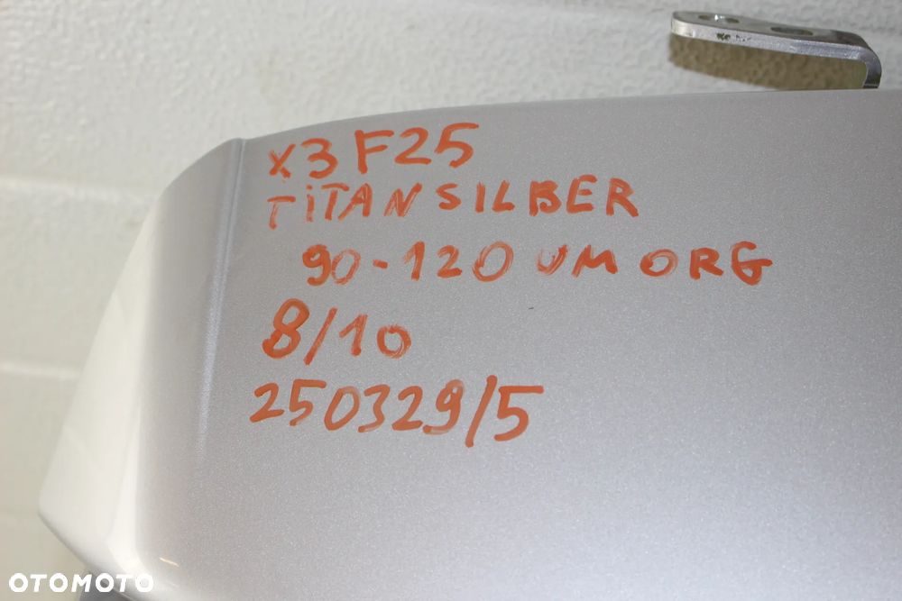 BMW X3 F25 KLAPA BAGAZNIKA 354 TITANSILBER - 7