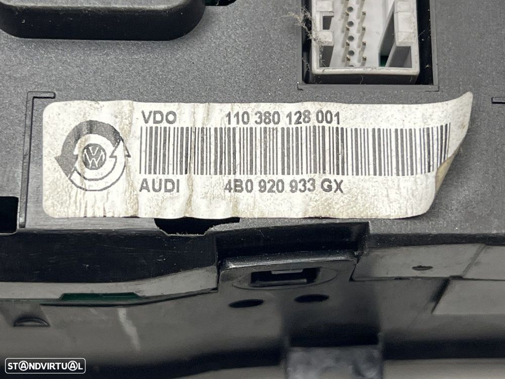 Painel de instrumentos Usado AUDI A6 (4B2, C5) 2.5 TDI REF. 4B0920933GX - 6