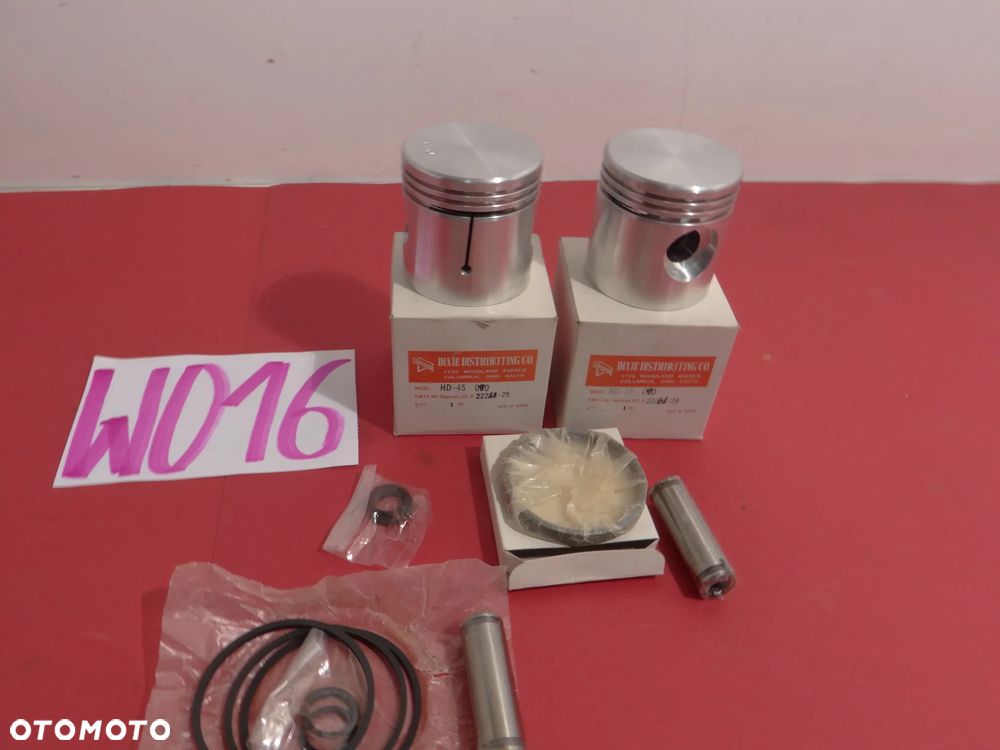 HARLEY WLA WL WLC FLADHEAD 45'TŁOKI PIERŚCIENIE SWORZNIE ZABEZPIECZENIA+0.90. 0.80 = ŚREDNICA TŁOKA 71.35 mm W016 - 12