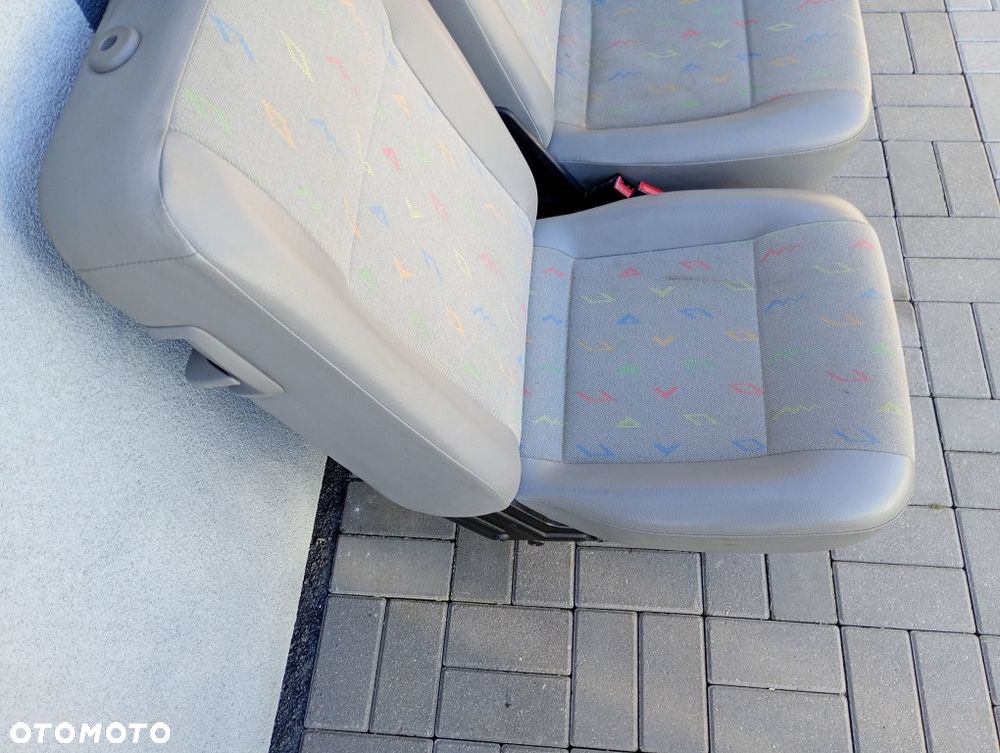 Kanapa Tył Siedzenie II Rząd Ławka Fotel Vw Transporter Caravelle T5 - 19