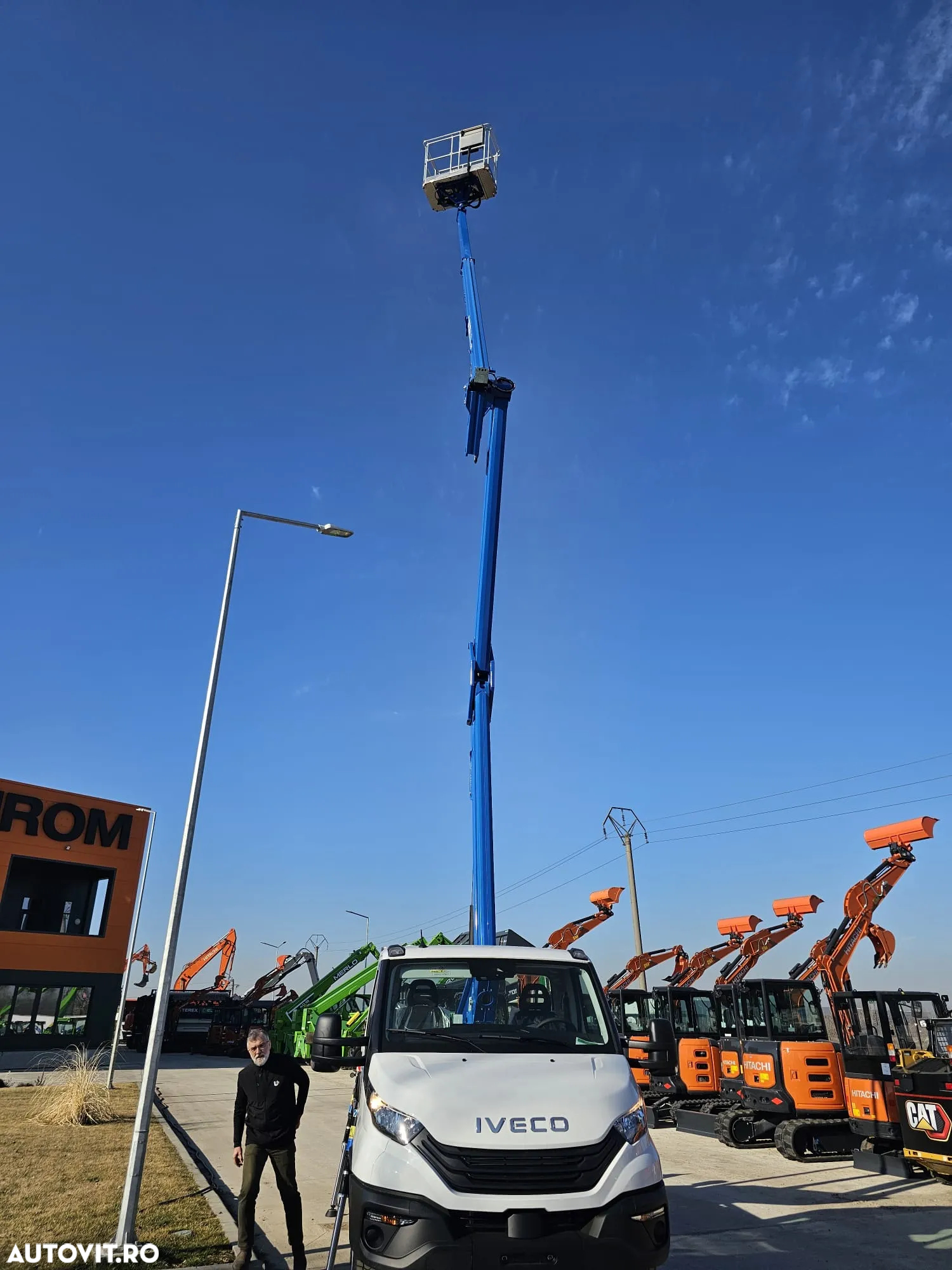 Iveco NACELA la 20m, marca CTE din Italia pe sasiu 3.490kg IVECO DAILY 140CP, ridica 250kg la 20m, garantie, posibilitate leasing-PROMOTIE 81900 EUR+Tva - 4