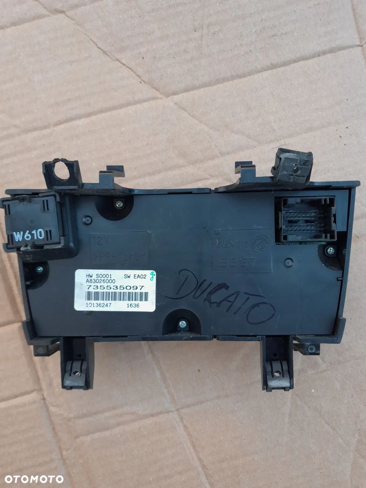 Panel klimatyzacji Fiat Ducato 735535097 - 2