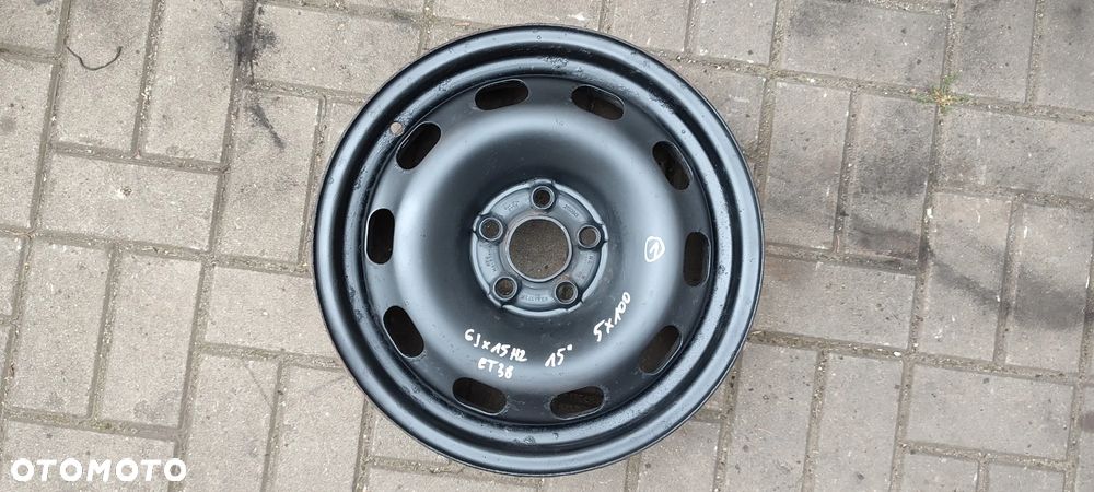 FELGI 5x100 6Jx15 CALI ET38 AUDI SEAT SKODA VW 4 SZTUKI KOMPLET - 1