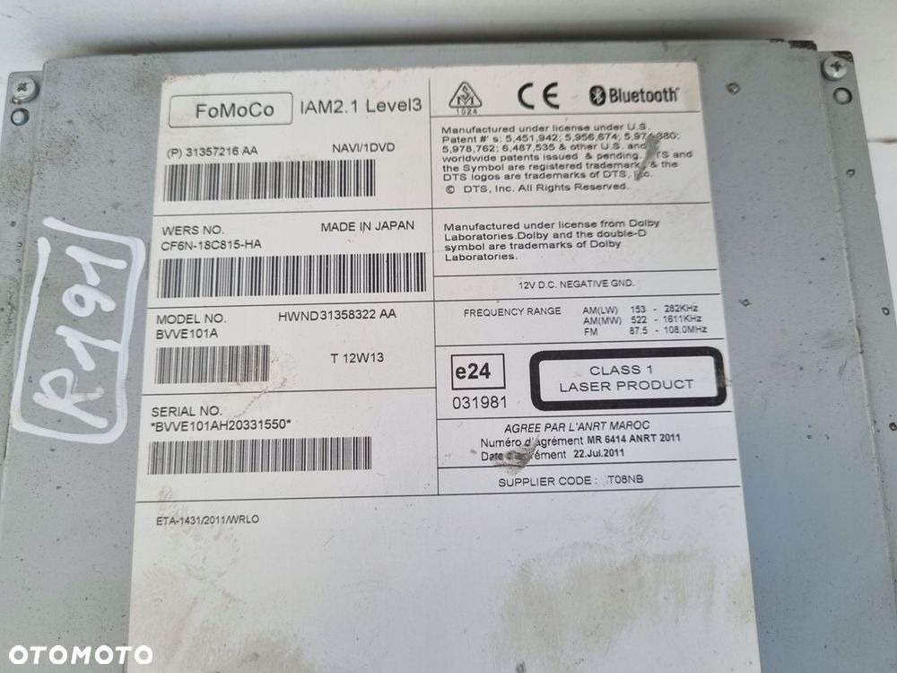 Volvo VOLVO V60 I S60 II V40 II CZYTNIK NAWIGACJI Radio 31357216AA 31357216 - 10