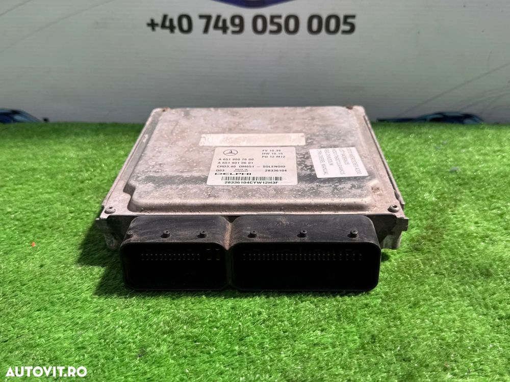 CALCULATOR MOTOR ECU MERCEDES BENZ A200 2013 W176 1.8 DIESEL COD OEM A6519007600 A6519010601 2012-2018 - 4