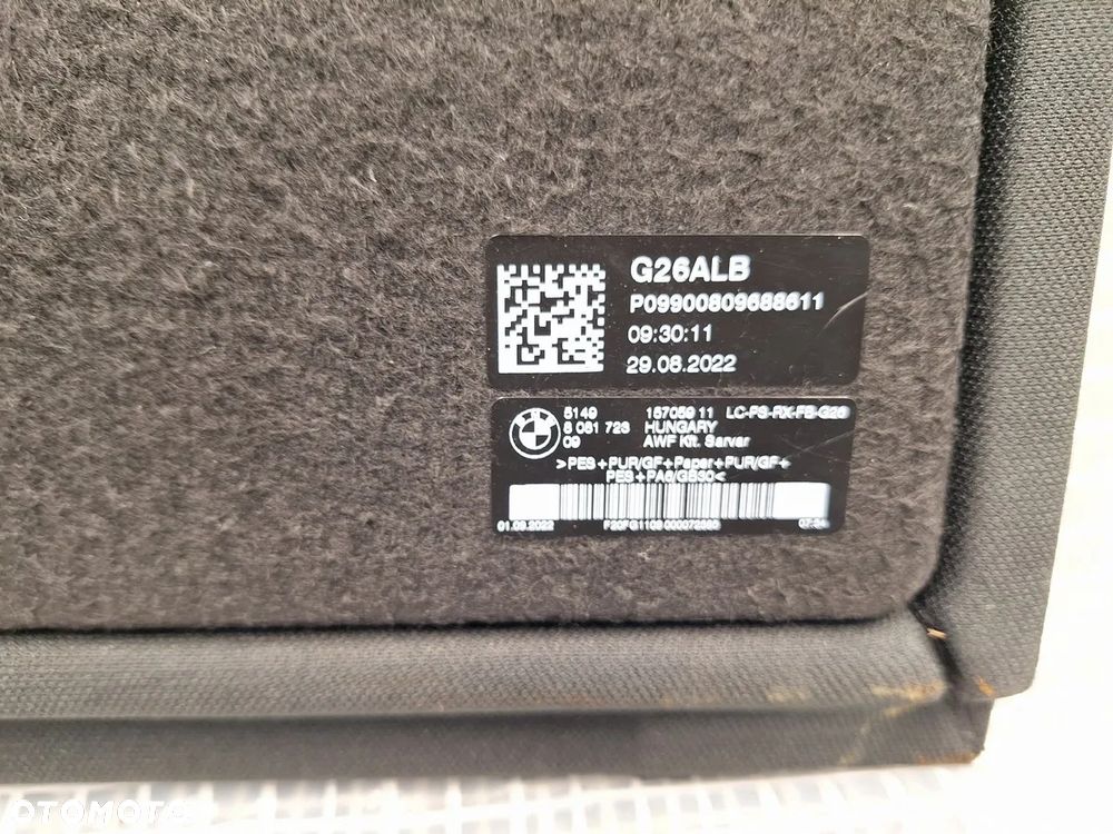 polka bagaznika bmw 4 gran coupe II g26 2021- orgina demont 8081723 orginal demontaz - 3