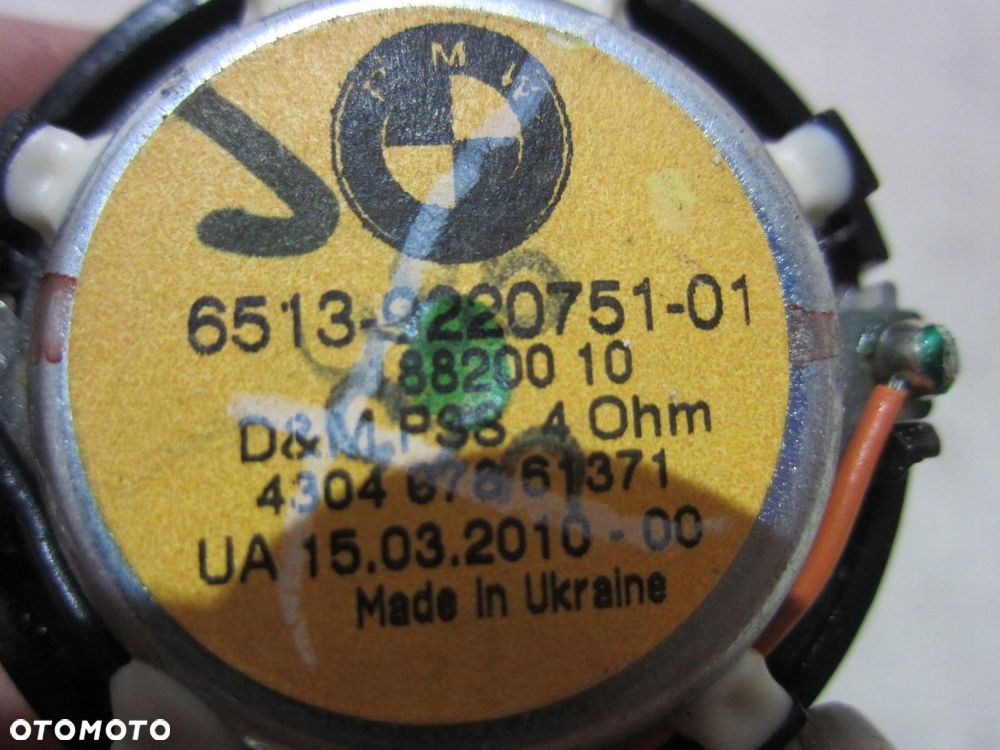 BMW X3 F25 F07 Z4 GŁOŚNIK WYSOKOTONOWY TOP HIFI 9220751 9172023 65139220751 - 7