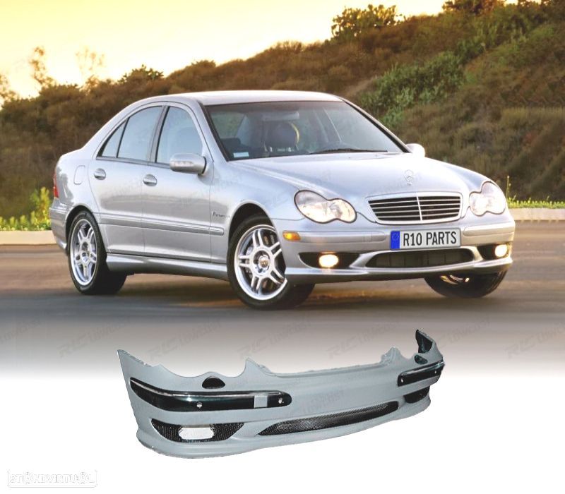 PARA-CHOQUES FRONTAL MERCEDES W203 00-04 LOOK AMG PDC - SRA - 1
