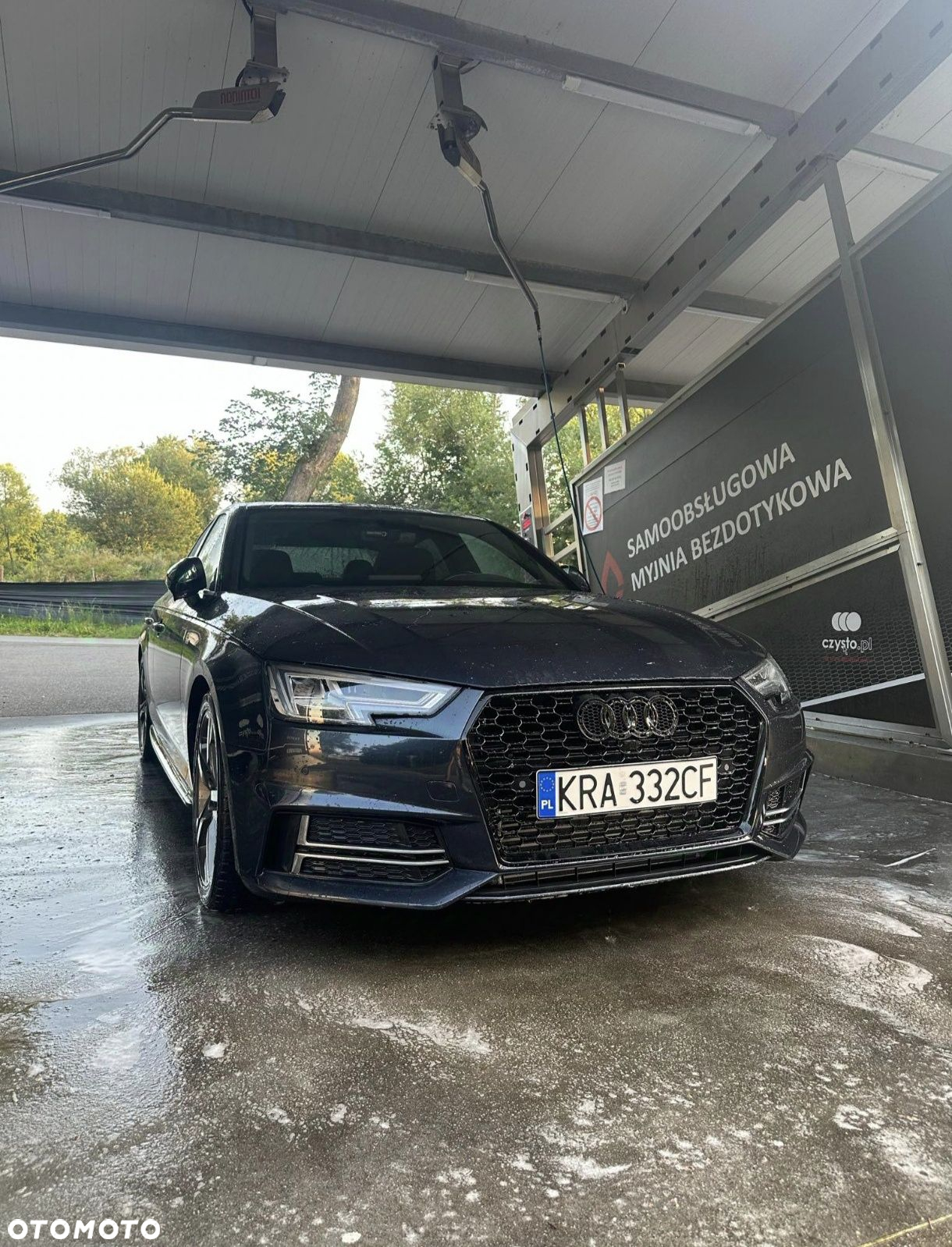 Audi A4 B9 Przednia Atrapa Chłodnicy Plaster Miodu Grill Czarny Połysk - 4