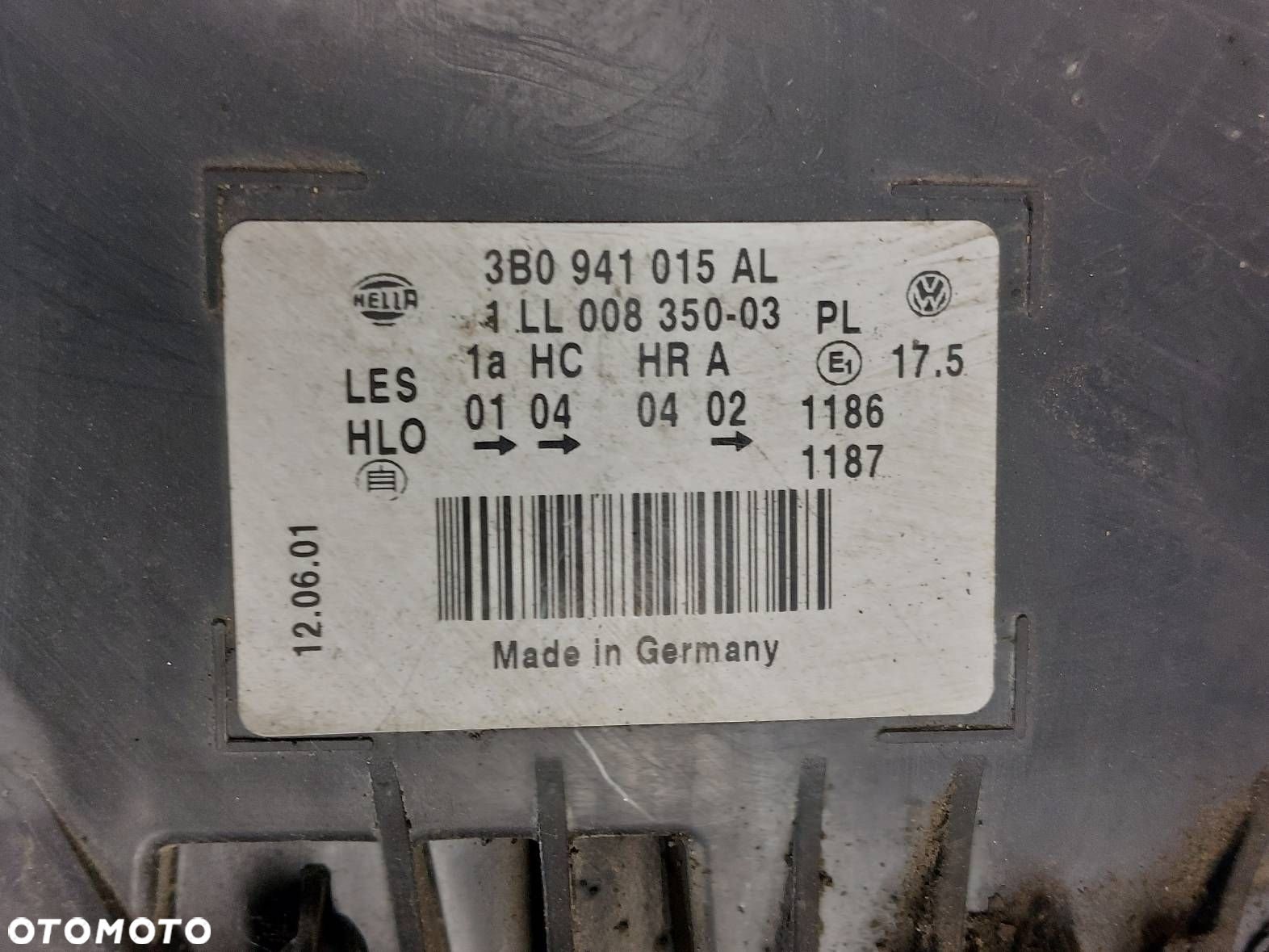 LAMPA LEWY PRZÓD + PRAWY PRZÓD VOLKSWAGEN PASSAT B5 FL LIFT HELLA - 12