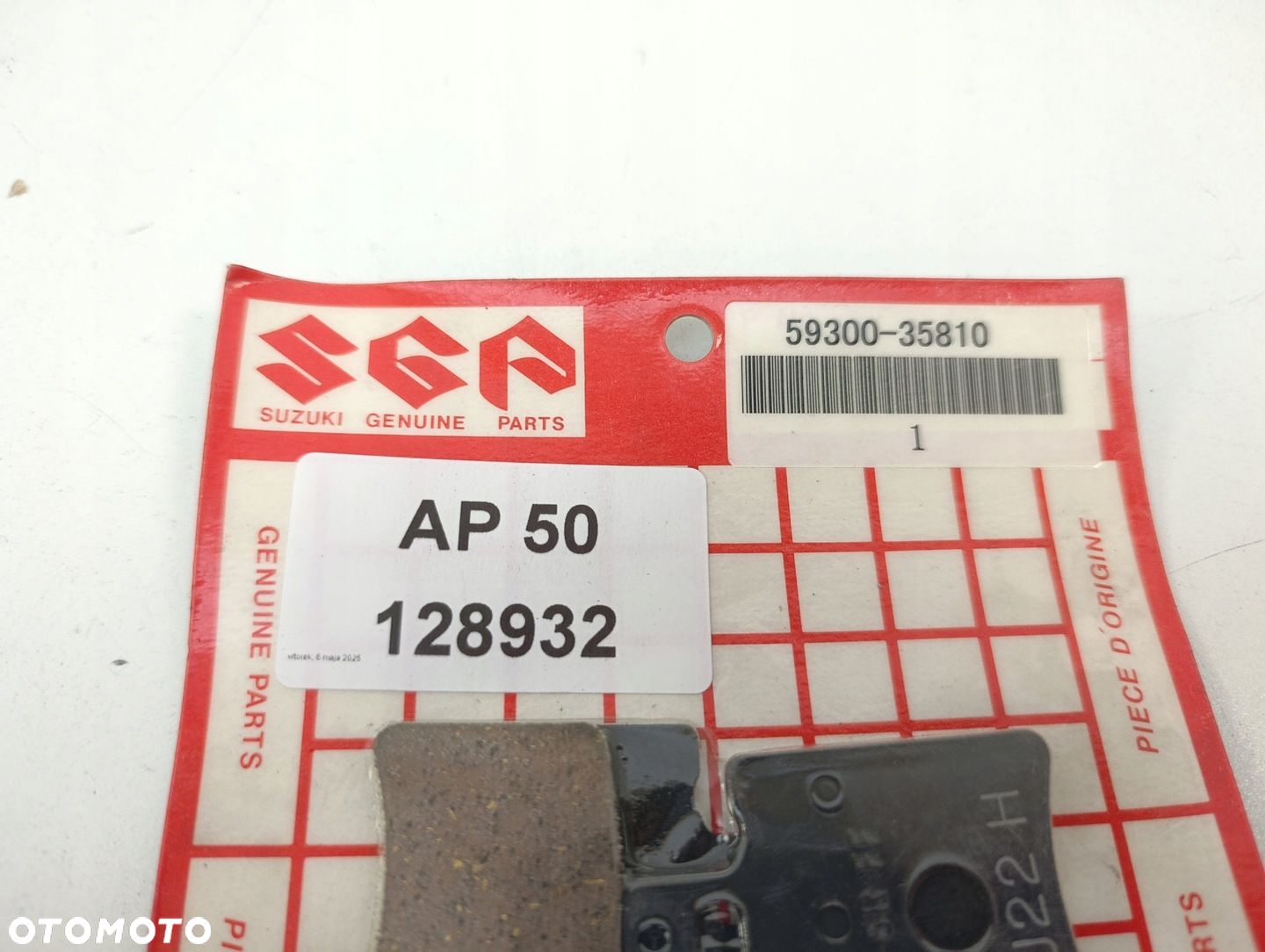 SUZUKI AP50 KLOCKI HAMULCOWE TYŁ - 3