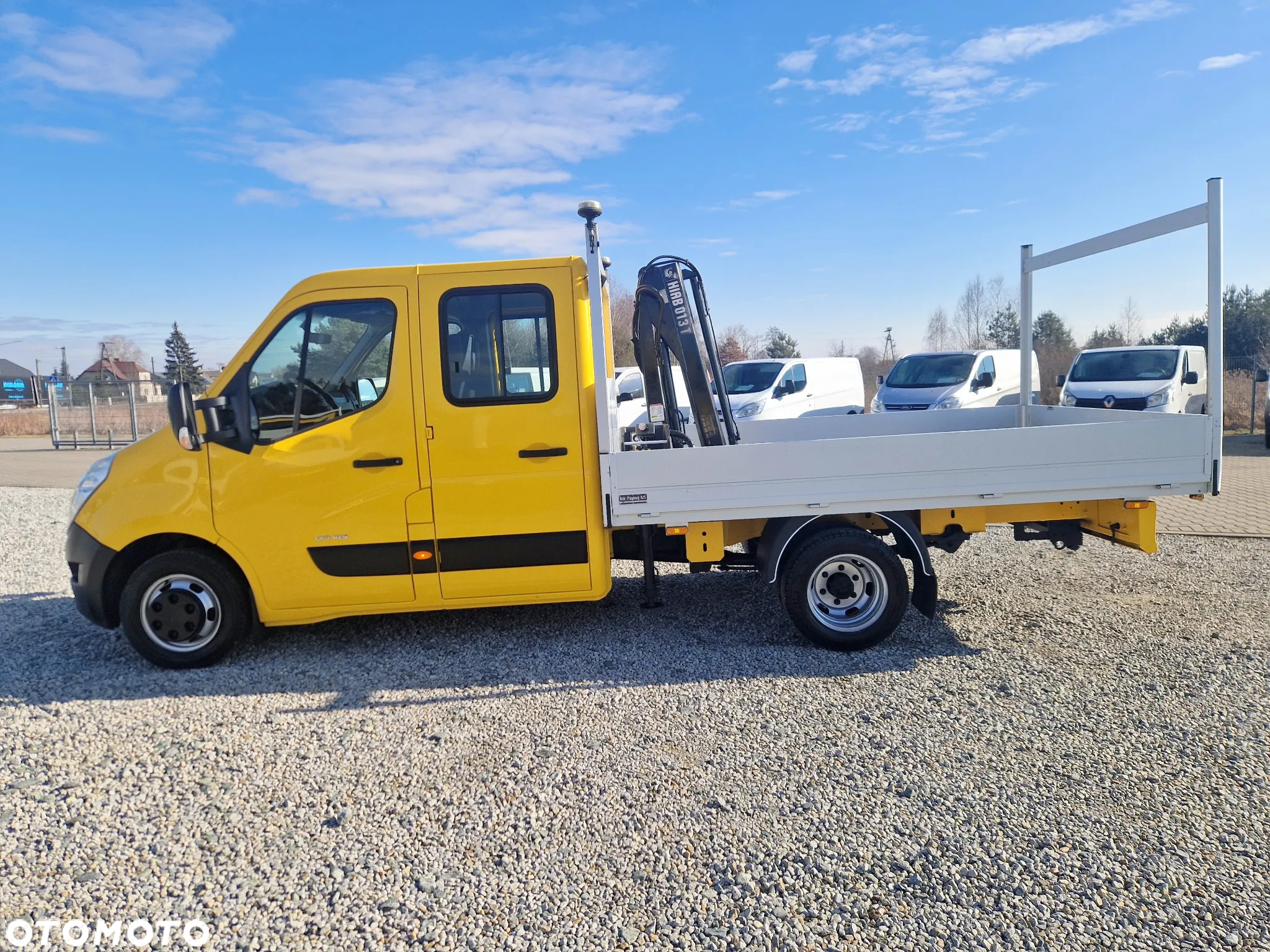 Renault MASTER 2,3 DCI 145 KONNA DOKA BRYGADÓWKA 7 OSOBOWA HDS HIAB 1000KG KLIMA 3,3M SKRZYNIA 104T/KM PRZEBIEGU GWARANCJA BLIŻNIAKI DO 3,5T - 3