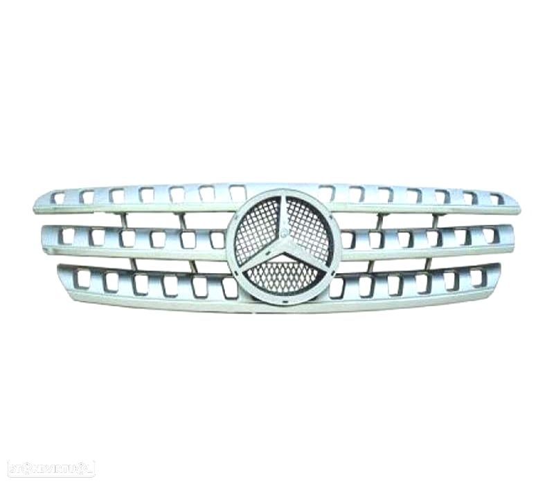 GRELHA FRONTAL MERCEDES ML W163 98-05 CROMADA - 3