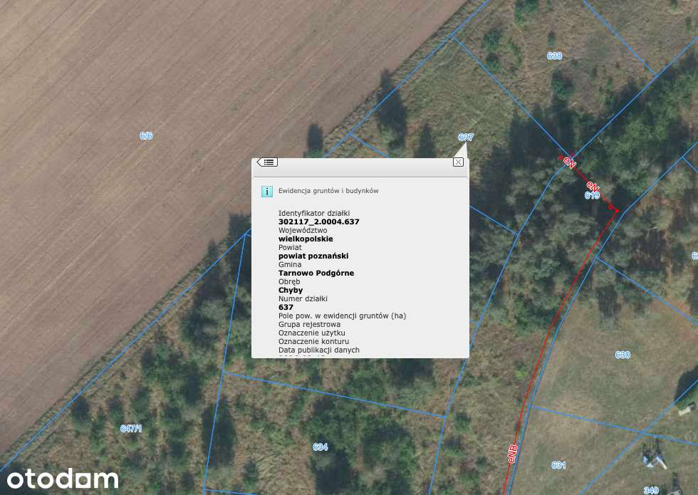 Działka na sprzedaż, 731m2, Chyby - Pełny obrazek: 3/4