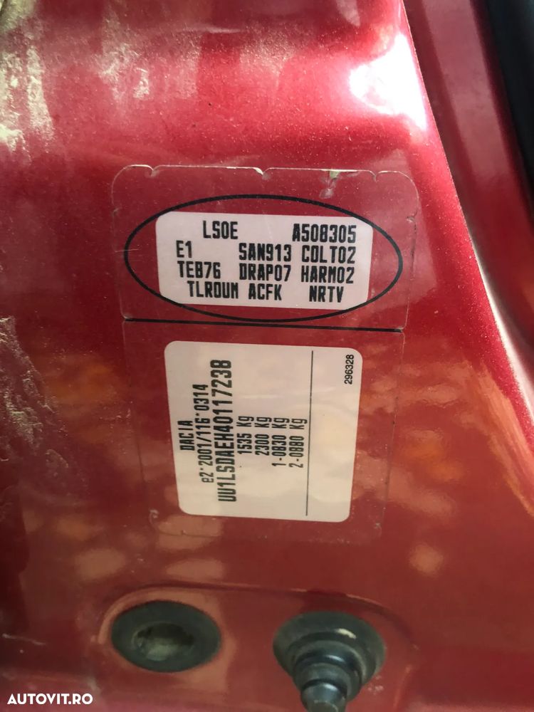 Dezmembrez Dacia Logan 1 visiniu maro 1,4 MPI TE876 - 10