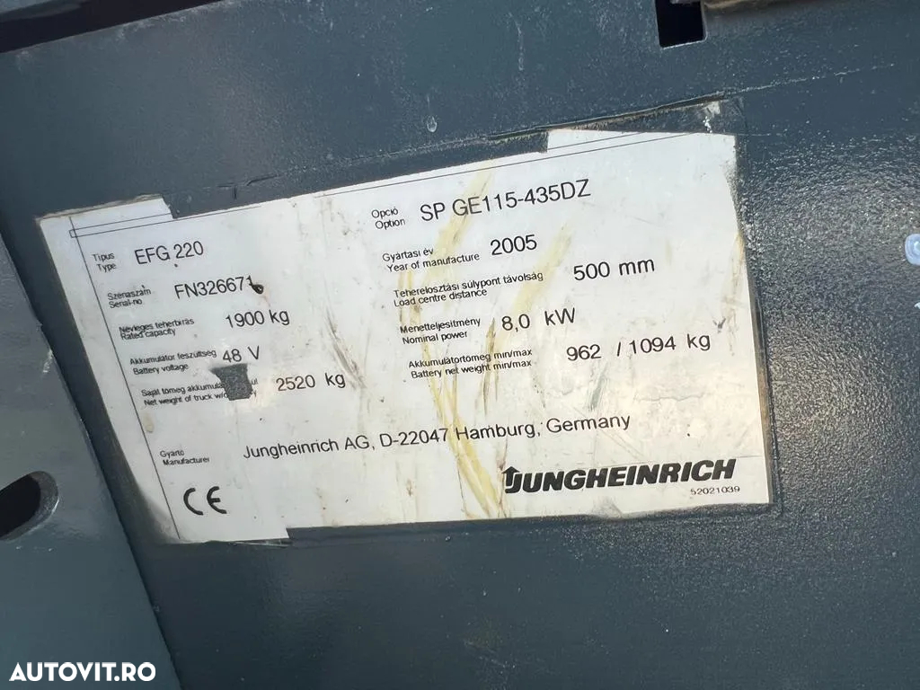 Jungheinrich EFG 220 - 8