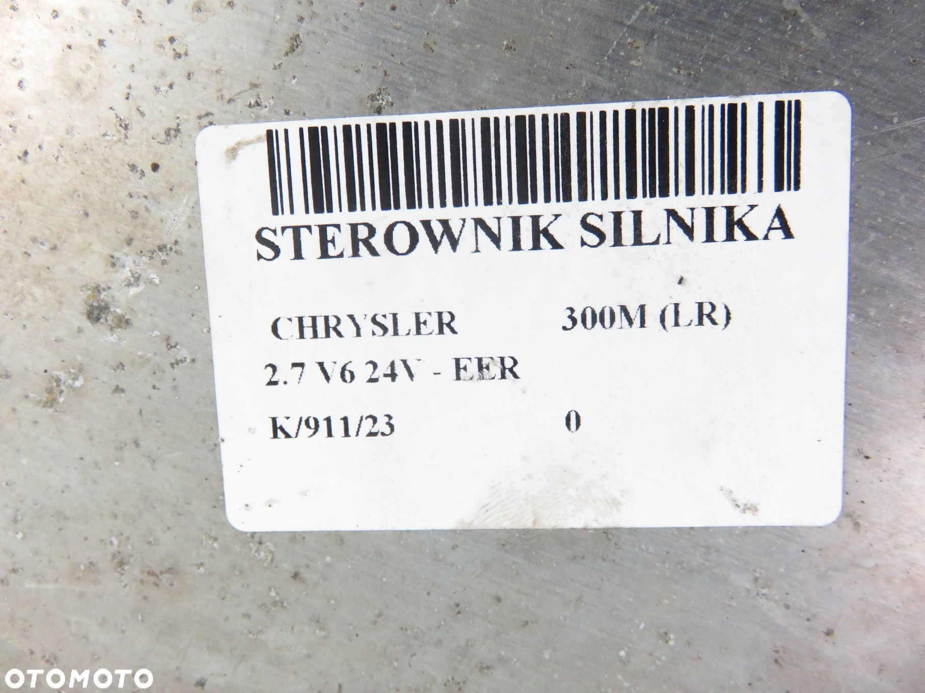 STEROWNIK CHRYSLER 300M (LR) 2.7 V6 24V - EER 04606675AE P04606675AE - 3