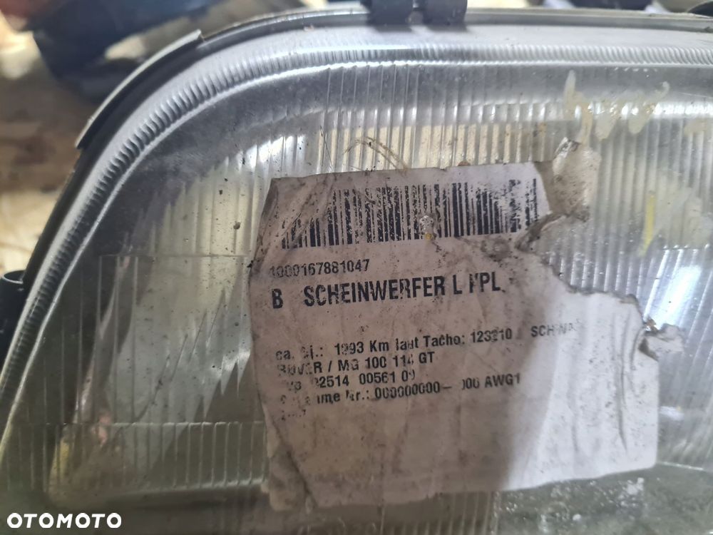 reflektor lampa lewa przód rover mg 100 114 - 3