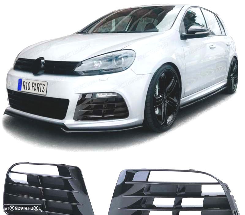 GRELHAS VOLKSWAGEN VW GOLF 6 09-12 LOOK R20 PRETO BRILHANTE - 1