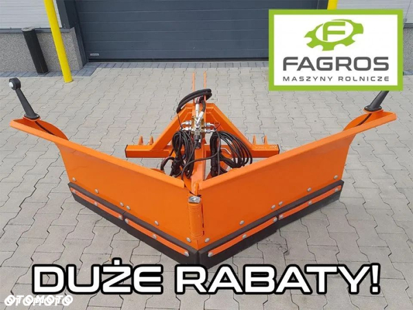 Pług SKŁADANY do śniegu komunalny śnieżny STRZAŁKA METAL TECHNIK 1,52m 1,82m 2,0