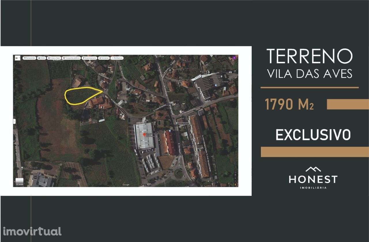 Terreno para Construção, no centro de vila das Aves - Grande imagem: 3/17