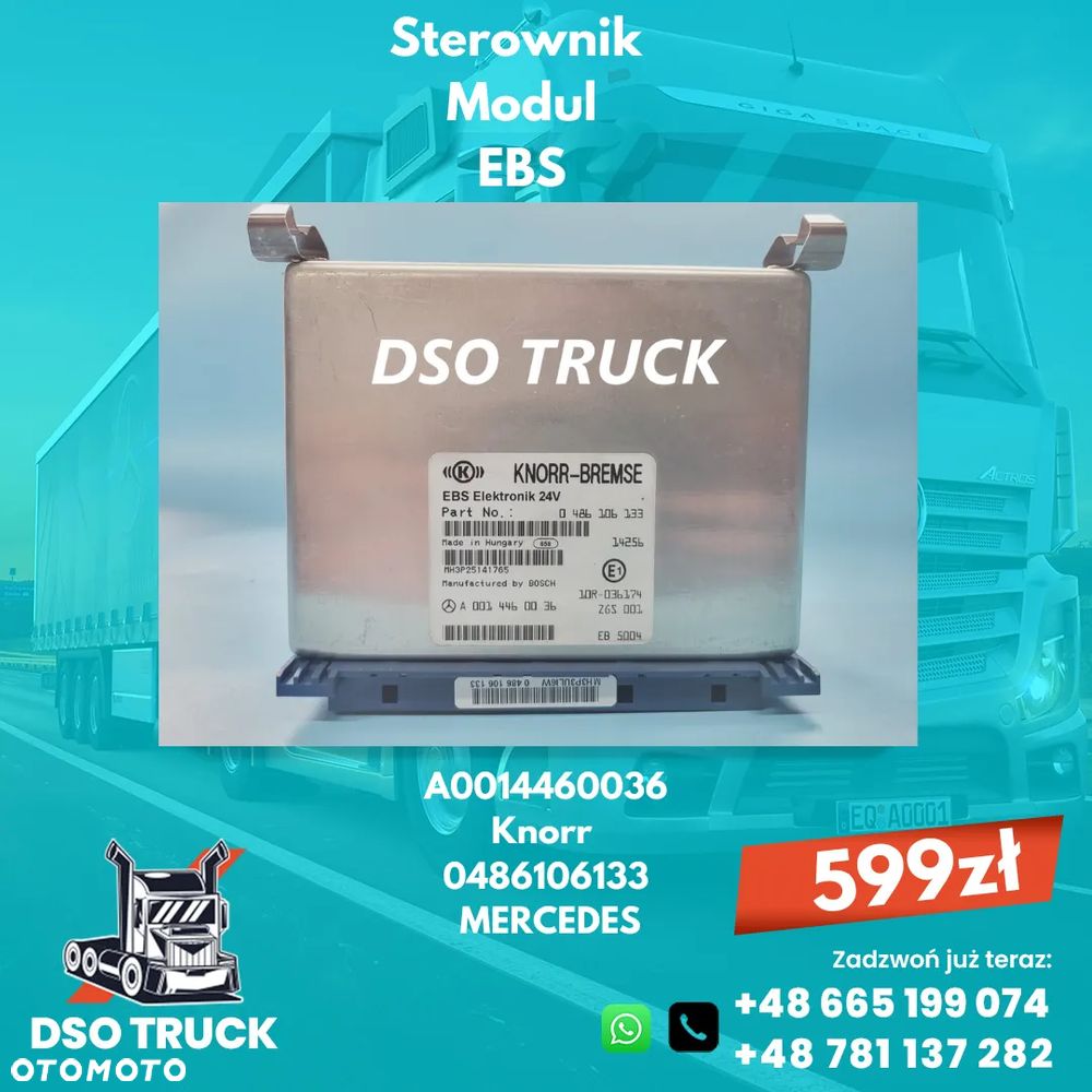 A0014460036 0486106133 Sterownik Modul EBS Knorr Mercedes - 1