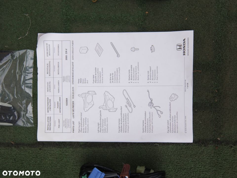 Honda CRV II 2004-06 ZESTAW HALOGENY KOMPLET OEM - 5