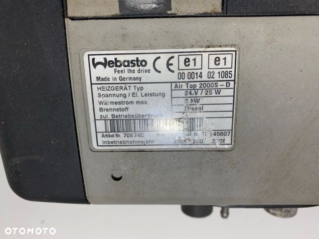 Webasto ogrzewanie postojowe 24V 2,0 kW Eurocargo Stralis Daf Man Volvo - 3