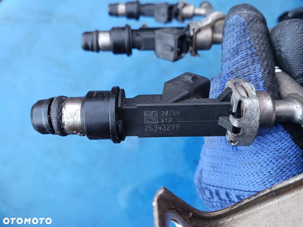 OPEL ASTRA H MERIVA A ZAFIRA B 1.6 Z16XEP wtryski 25343299 listwa wtryskowa - 2