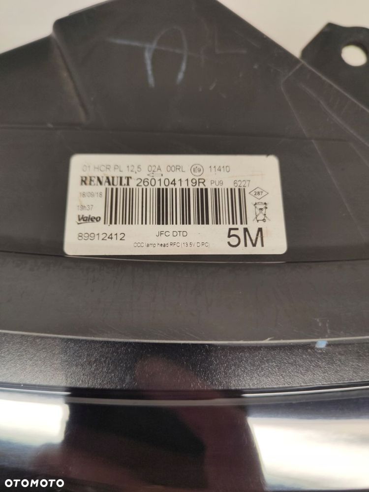 renault espace full led lampa prawy przód 260104119r - 5