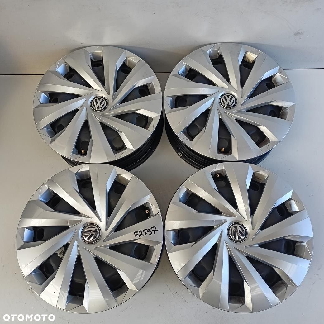 Felgi 5x100 15 Vw Polo 2G + Kołpaki 4szt (F2597) - 1
