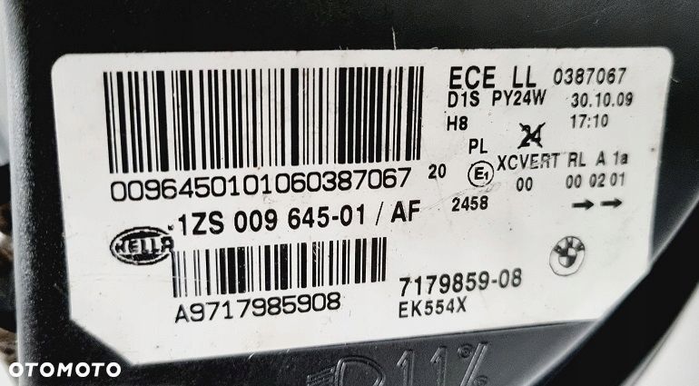 REFLEKTOR LEWY XENON BMW X6 E71 SKRĘTNY KPL EUROPA - 7