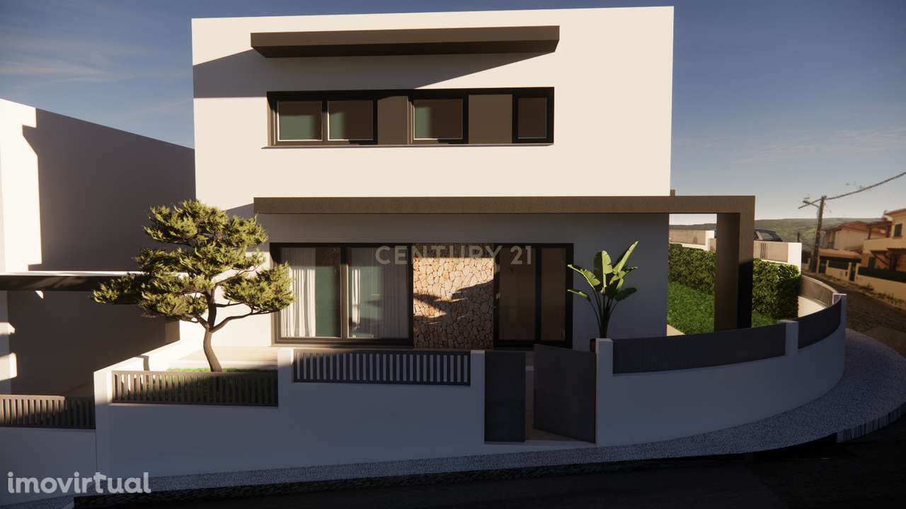 Moradia T3 Nova - Gaveto nas Villas do Olival – Arquitetura Moderna a - Grande imagem: 4/11