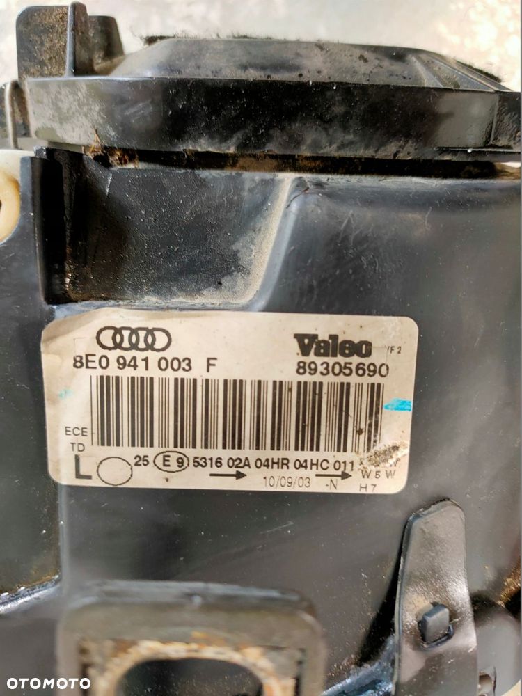reflektor lewy przód audi a4 b6 8e0941003f lampa - 4