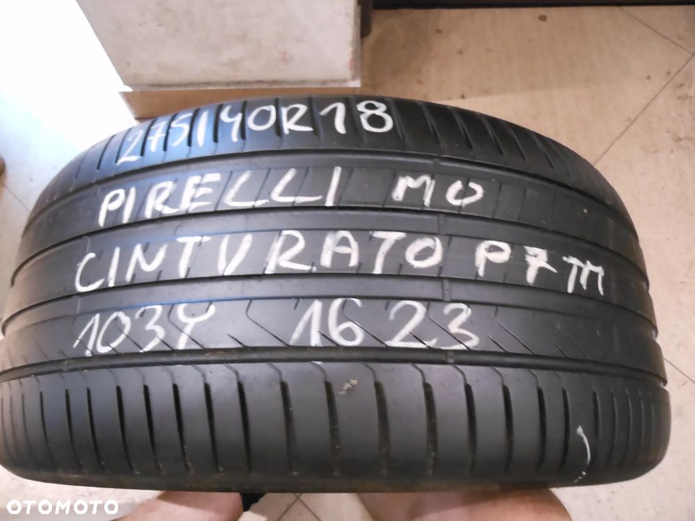 opona pojedyńcza 275/40r18 pirelli cinturato p7 TM MO 6,2mm lato