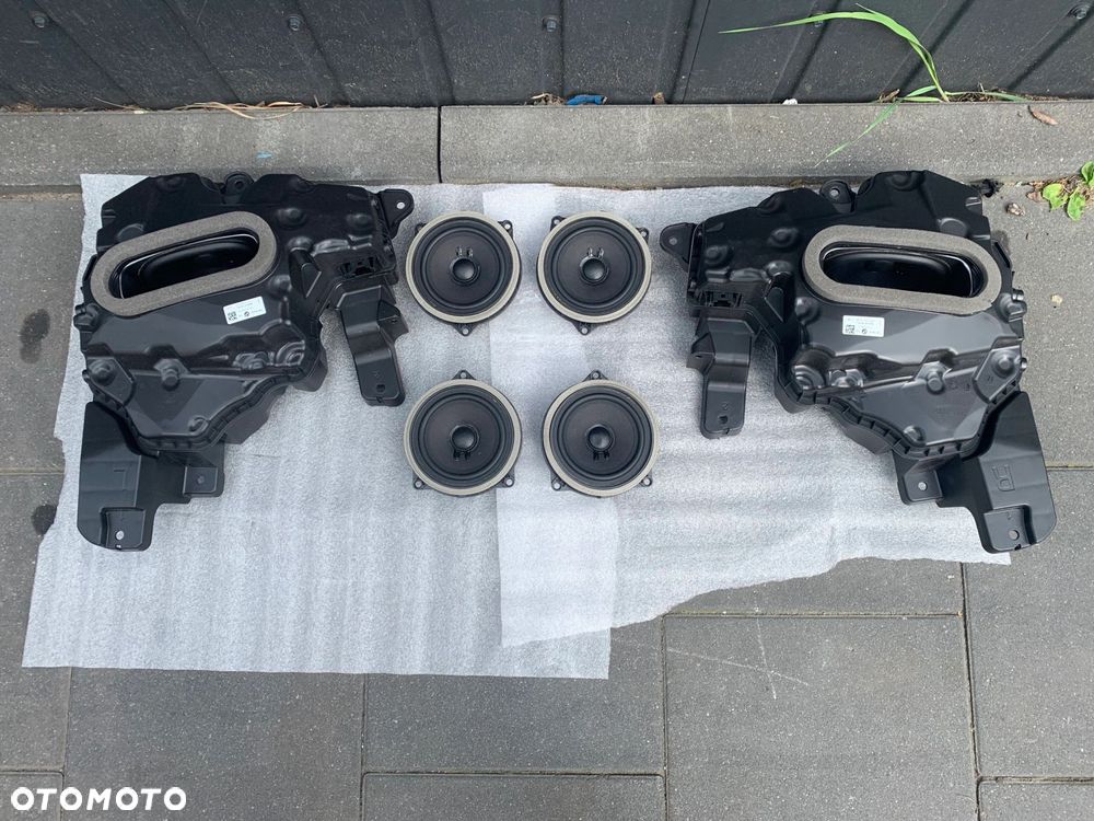 GŁOŚNIKI DRZWI NISKOTONOWE ŚREDNIOTONOWE BMW 5 G60 G61 KOMPLET - 1