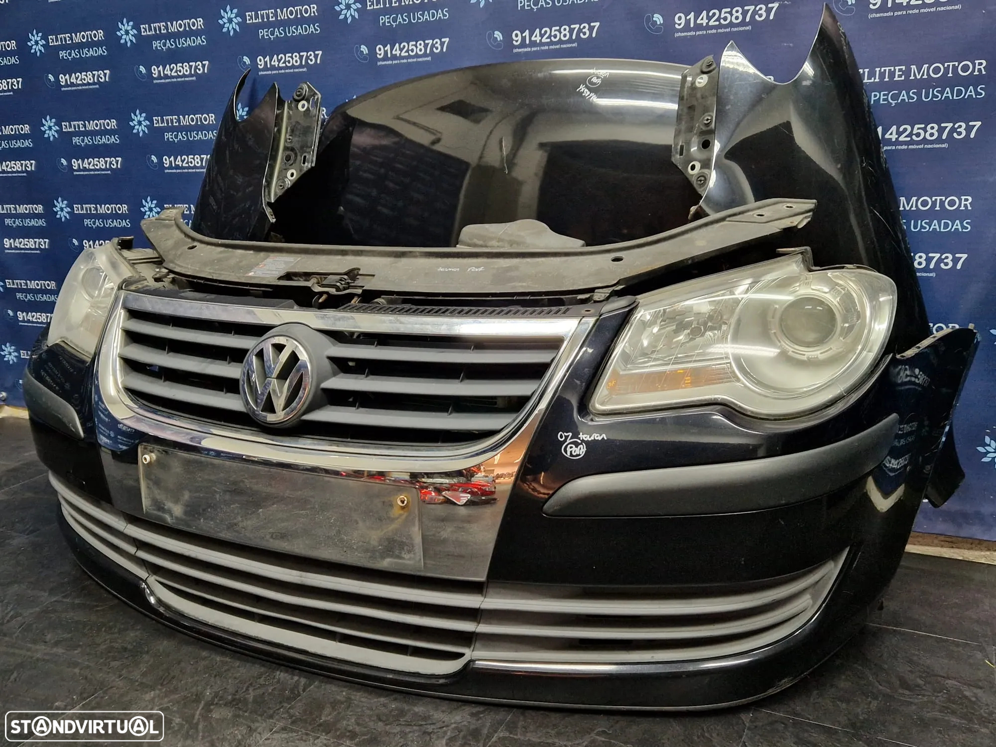 Frente completa usada VW TOURAN 2.0 TDI FACELIFT capot parachoques guardalamas oticas - 2