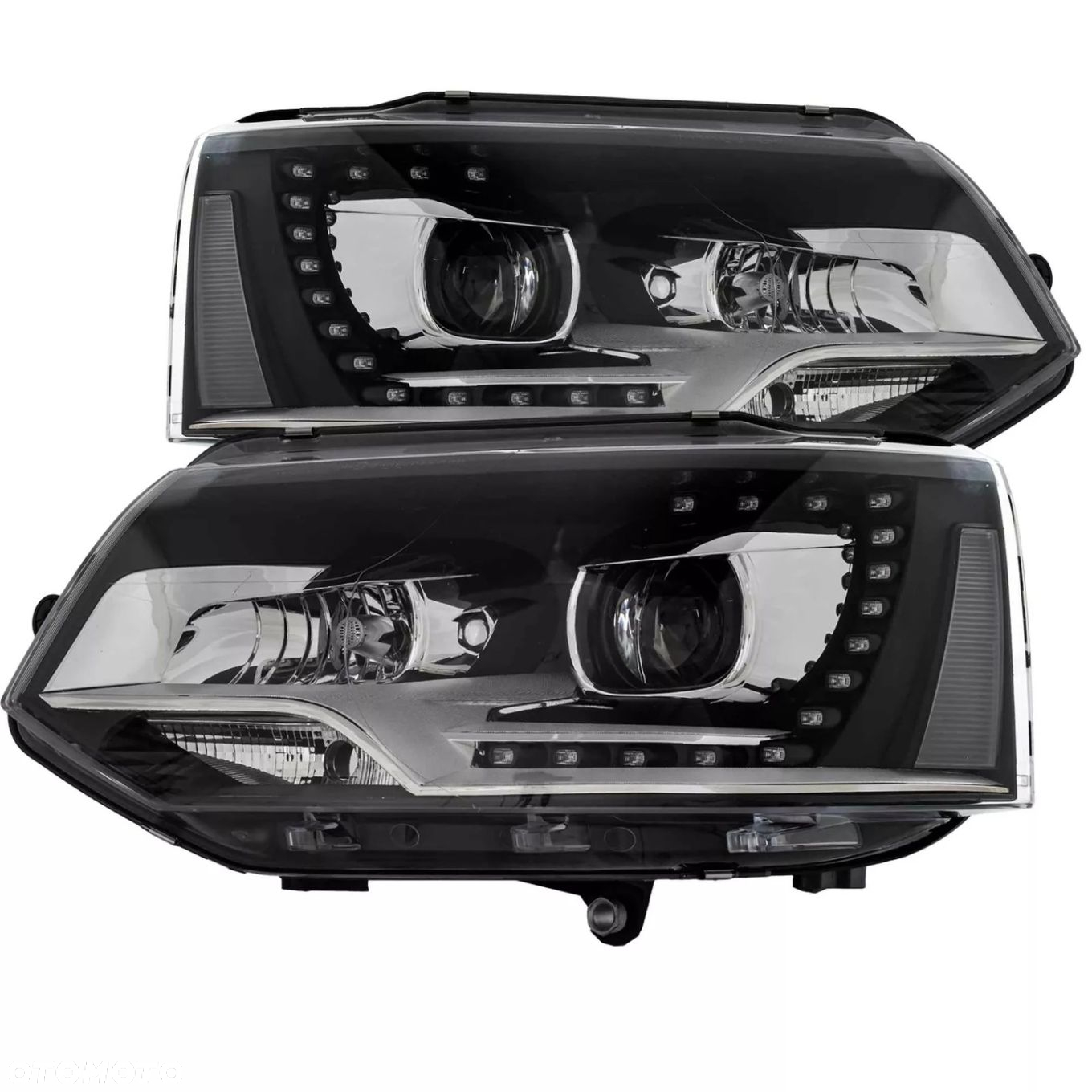 Reflektor Lampa kpl LED Soczewka h7 Xenon Look VW Transporter T5 7h Lift 09 - 2