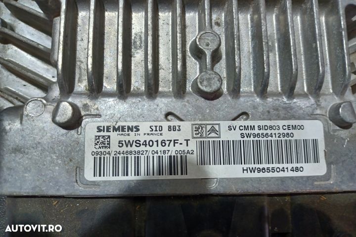 Calculator motor ECU 5WS40167F-T - 2.0 HDI 5WS40167F-T - 2.0 HDI Peug - 3