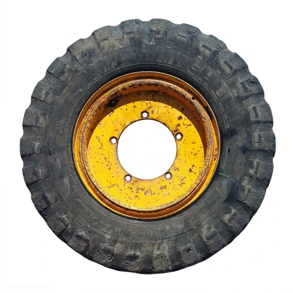 Komplet Używanych Kół 24" JCB 531 535 541 542 TM Opony Michelin 12.00 R24 Felga JCB 5 Otworów - 2
