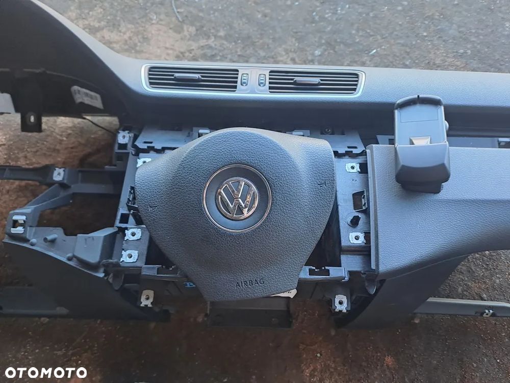 VW PASSAT B7 10- DESKA ROZDZIELCZA AIRBAG PASY KONSOLA - 5